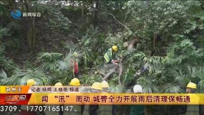 闻“汛”而动  城管全力开展雨后清理保畅通