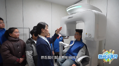 正片来袭！3月8日，《荆州少年行》走进中诺口腔医院，学习护牙小知识。