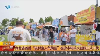 湖北省首批“支付宝人气街区”在沙市码头文创园正式开街