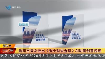 荆州市首次推出《荆小财说金融》AI动画创意视频