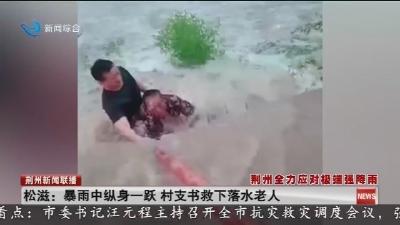 松滋: 暴雨中纵身一跃 村支书救下落水老人