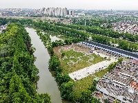 新北门护城河环河口袋公园建成 市民休闲添新景