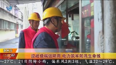 迎战极端强降雨 电力筑牢防汛生命线