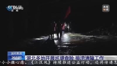 湖北多地开展巡堤查险   排涝清障工作