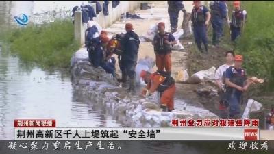 荆州高新区千人上堤筑起“安全墙”