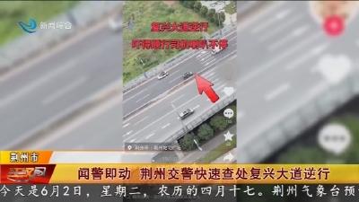 闻警即动 荆州交警快速查处复兴大道逆行