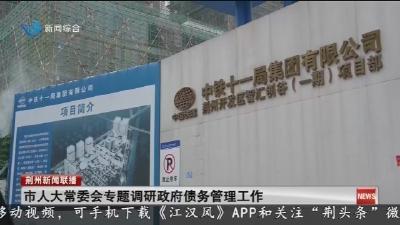 市人大常委会专题调研政府债务管理工作