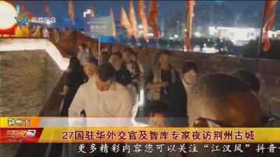 27国驻华外交官及智库专家夜访荆州古城