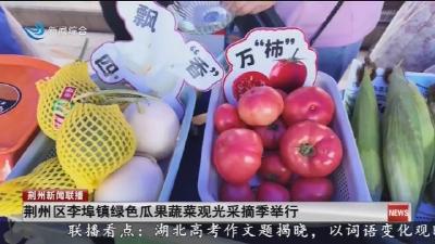 荆州区李埠镇绿色瓜果蔬菜观光采摘季举行