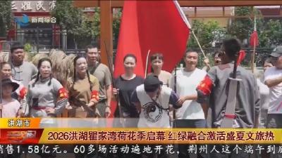 2026洪湖瞿家湾荷花季启幕红绿融合激活盛夏文旅热
