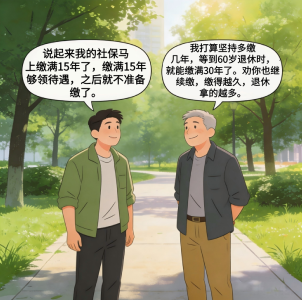 城乡居民基本养老保险缴15年和缴30年，养老金有啥差别？