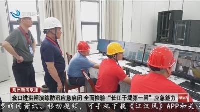套口进洪闸演练防汛应急启闭  全面检验 “长江干堤第一闸” 应急能力
