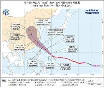 “巴威”将分两步影响湖北！查看台风实时路径→