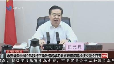 市委常委会树立和践行正确政绩观学习教育查摆问题检视交流会召开