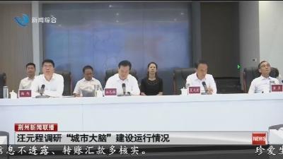 汪元程调研“城市大脑”建设运行情况