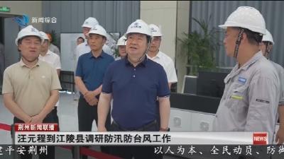 汪元程在江陵县调研防汛防台风工作