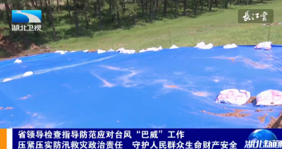 湖北卫视《湖北新闻》丨省领导检查指导防范应对台风“巴威”工作 压紧压实防汛救灾政治责任 守护人民群众生命财产安全