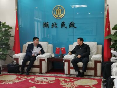 石必成带队赴省民政厅汇报工作