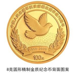 志愿军抗美援朝70周年纪念币来了！