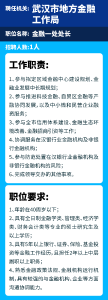 武汉首次公开招聘10名处级领导职务公务员