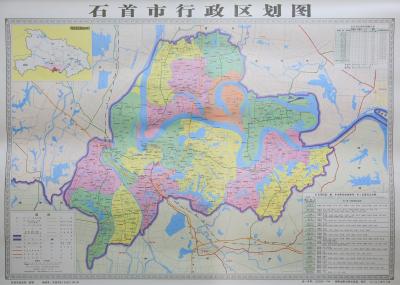 石首人的伴手礼问世 最新丝织版石首地图长这样