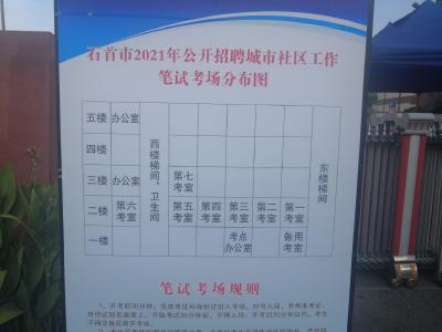 我市2021年公开招聘城市社区工作者笔试结束