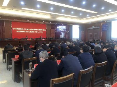 市委理论学习中心组专题学习党的十九届六中全会精神