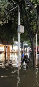 “电哨长”暴雨中抢修 及时处置一起ATM机漏电安全隐患