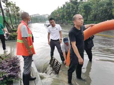 市政园林部门成功打赢一场实战排水仗