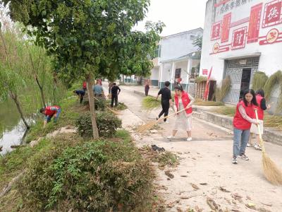 南口镇发动各村组织全体干部、党员群众代表等群体开展义务劳动