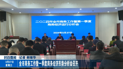 全市商务工作暨一季度商务经济形势分析会召开