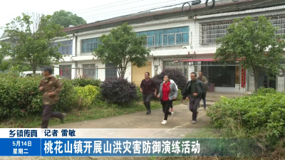 桃花山镇开展山洪灾害防御演练活动