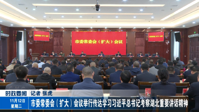 市委常委会（扩大）会议举行传达学习习近平总书记考察湖北重要讲话精神