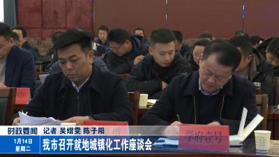 我市召开就地城镇化工作座谈会