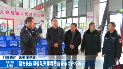 副市长陈坦带队开展春节前安全生产检查