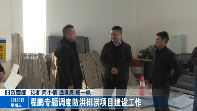 程鹏专题调度防洪排涝项目建设工作