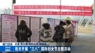 我市开展“三八”国际妇女节主题活动