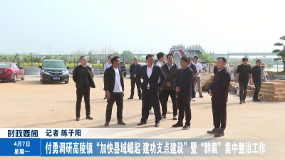 付勇调研高陵镇“加快县域崛起  建功支点建设”暨“群腐”集中整治工作