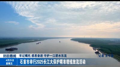 石首市举行2025长江大保护精准增殖放流活动