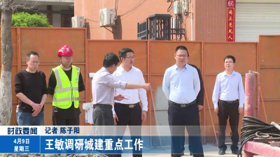 王敏调研城建重点工作