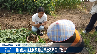 电商达人线上代销 助力本土农产品“出关”