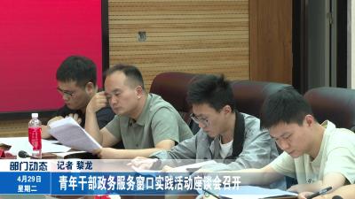 青年干部政务服务窗口实践活动座谈会召开