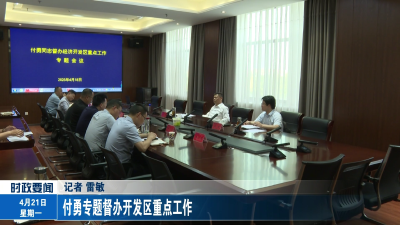 付勇专题督办开发区重点工作
