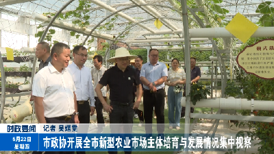 市政协开展全市新型农业市场主体培育与发展情况集中视察