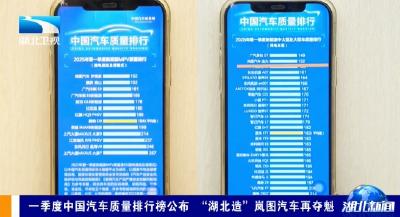 一季度中国汽车质量排行榜公布 “湖北造”岚图汽车再夺魁