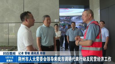 荆州市人大常委会领导来我市调研代表行动及民营经济工作