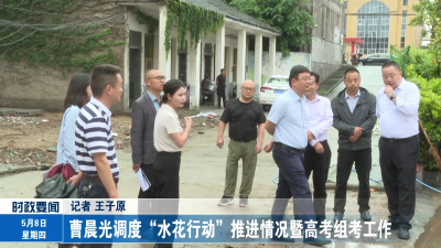 曹晨光调度“水花行动”推进情况暨高考组考工作