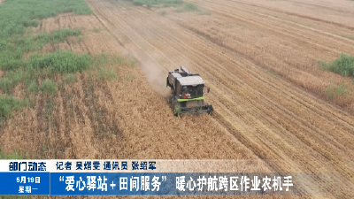 “爱心驿站＋田间服务” 暖心护航跨区作业农机手