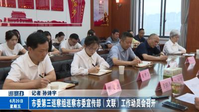 市委第三巡察组巡察市委宣传部（文联）工作动员会召开