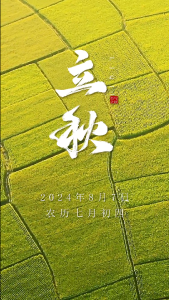 今日立秋，愿你与秋天所有的美好不期而遇